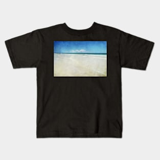 White Sandy Beach Mexico Kids T-Shirt